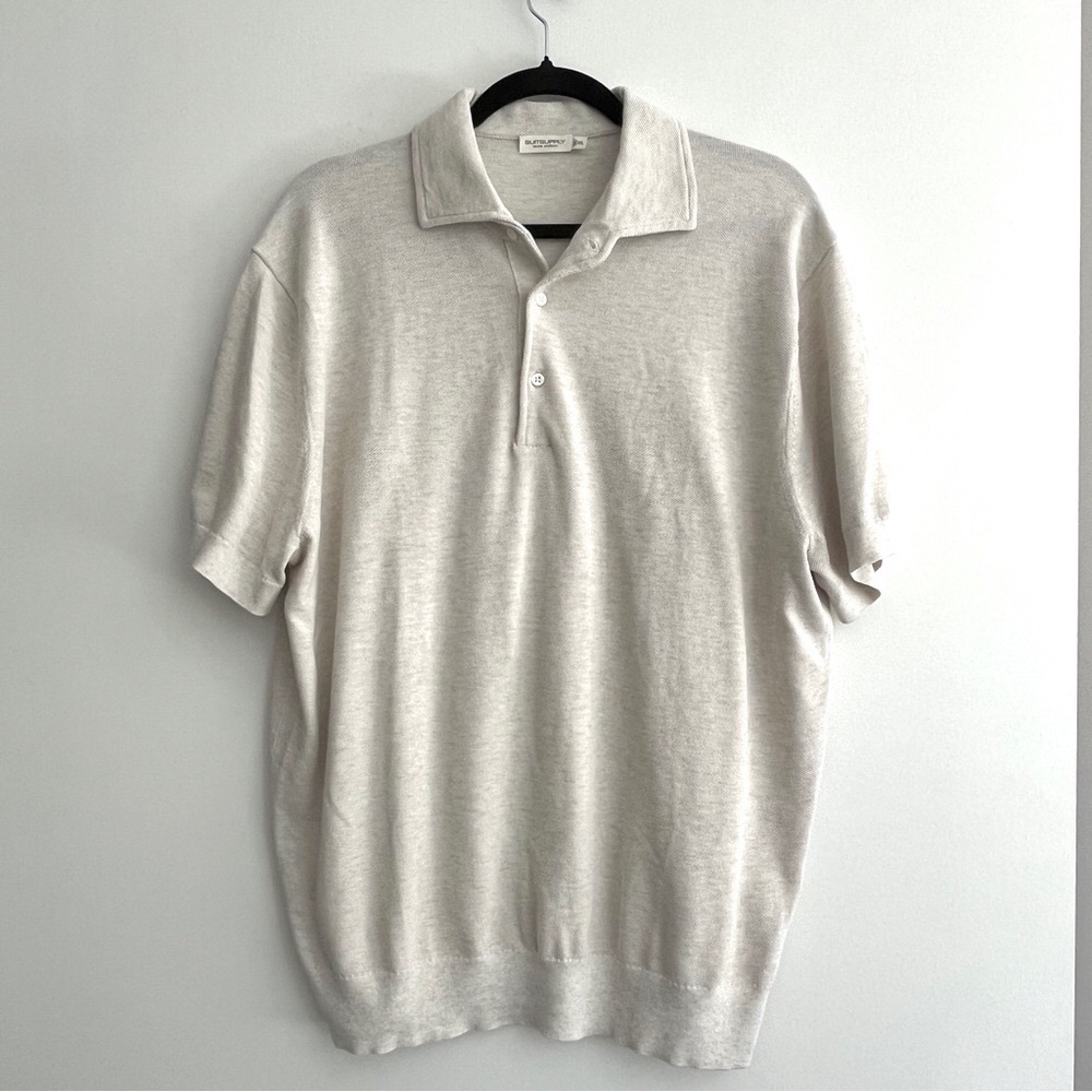 Suitsupply Cream Polo XL (slim fit) L (reg fit)